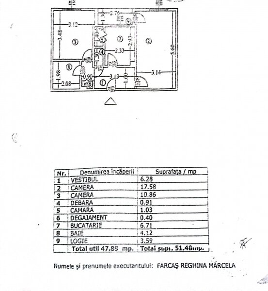 Miramar, Mega Mall, decomandat, bloc 1981, mobilat si utilat.